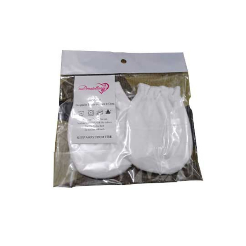 Set of 5 Pairs Cotton High quality No Scratch Baby Gloves Mittens 0-6M
